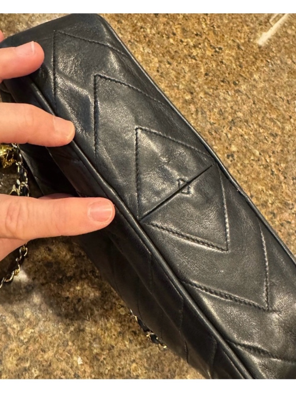 Quilted Lambskin Leather Handbag - Picture 7 of 13